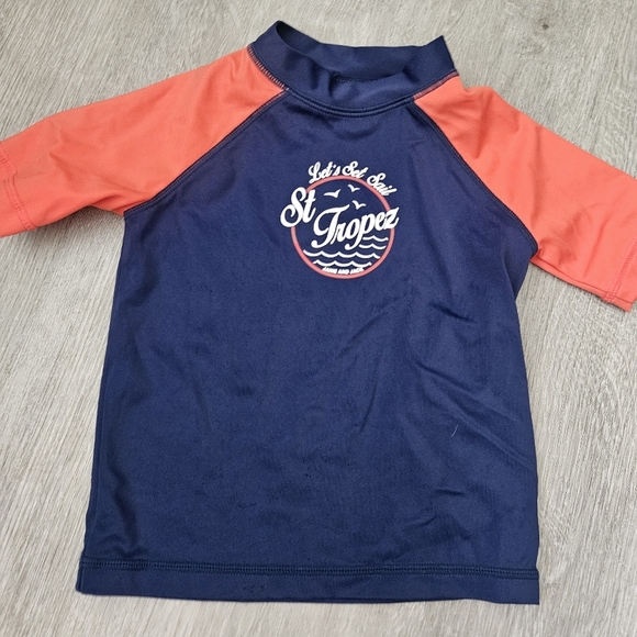 6-12m Janie and Jack swim trunks and shirt - Picture 3 of 5